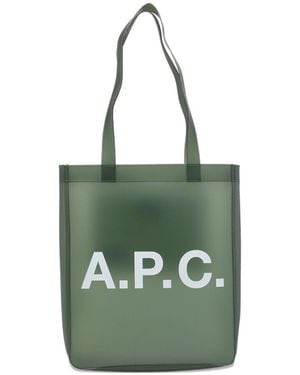 A.P.C. Lou Tote Bag - Green