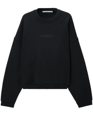 Alexander Wang Felpa Girocollo Oversize - Black