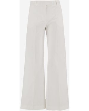 Ql2 Stretch Cotton Pants - White