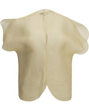 KHAITE Briar Silk Top - White