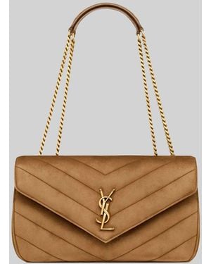 Saint Laurent Medium Loulou Bag - White