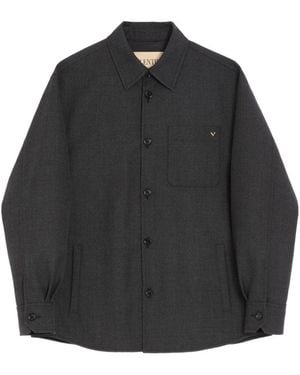 Valentino Vlogo Wool Blend Jacket - Black