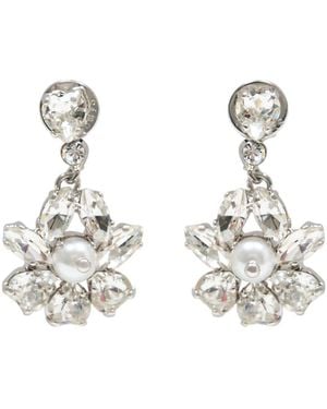 Simone Rocha Heartbloom Drop Earrings - Metallic