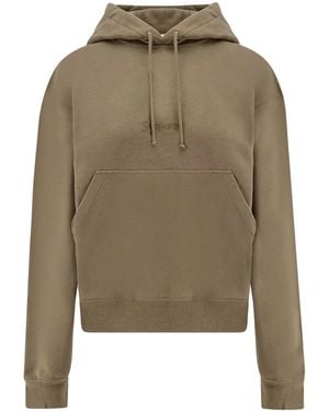 Saint Laurent Sweatshirt With Logo - Green