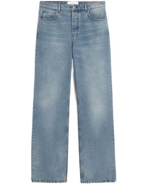 Ami Paris Large-Fit Cotton Jeans - Blue