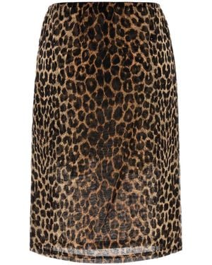 Saint Laurent Printed Silk Shirt - Brown