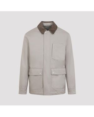 Canali Outerwear Jacket - Gray
