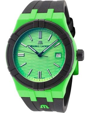 Maurice Lacroix Aikon #Tide 40Mm Quartz Watch Ai2008-70070-300-0 - Green
