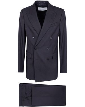 Dries Van Noten "Kody" Double Breasted Suit - Blue