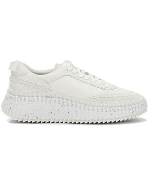 Chloé "Nama" Low-Top Sneakers - White