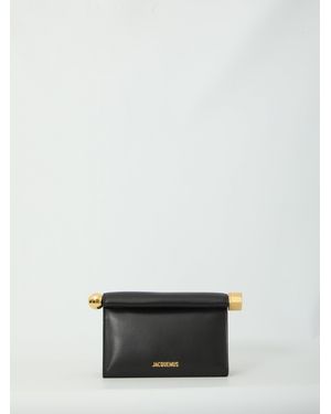 Jacquemus The Rond Carré Clutch Bag - Gray