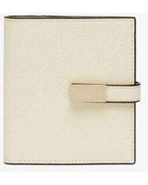 Valextra Leather Wallet - Natural