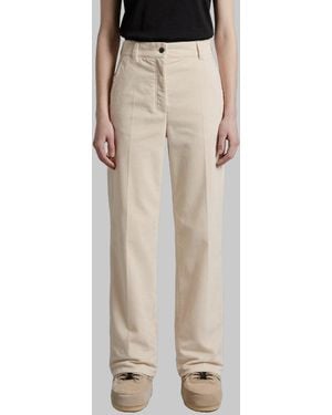 Moncler Wide-Leg Corduroy Pants - Natural