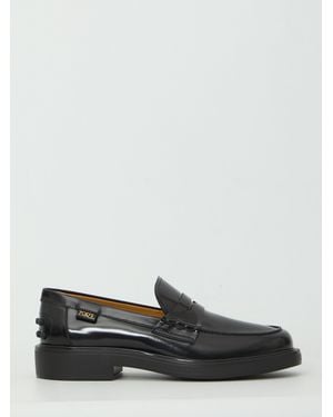 Tod's Leather Loafers - White