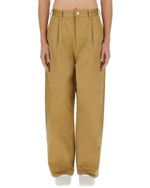 Junya Watanabe Relaxed Wide-Leg Pants With High Waist - Multicolor