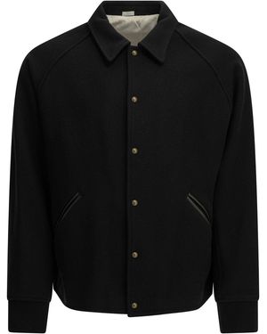 A.PRESSE "Coach" Bomber Jacket - Black