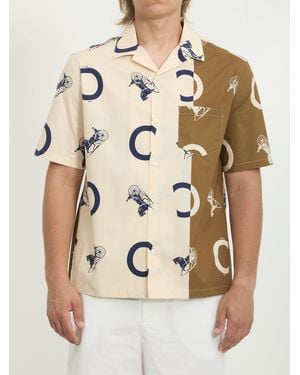 Celine Cotton Poplin Bowling Shirt - Natural