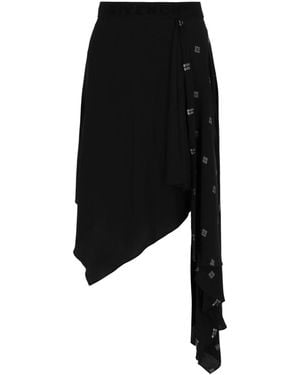 Givenchy 4G Asymmetrical Skirt - Black