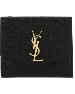 Saint Laurent Uptown Compact Wallet - Black