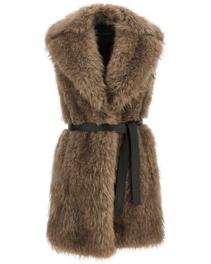 Blancha 'Tipping' Vest - Brown