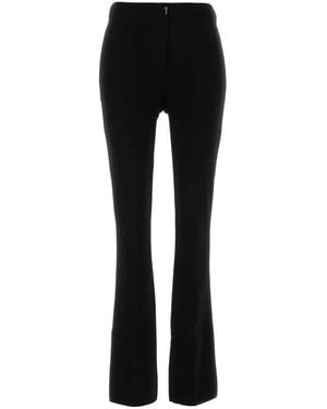 Max Mara Viscose Blend Leggings - Black