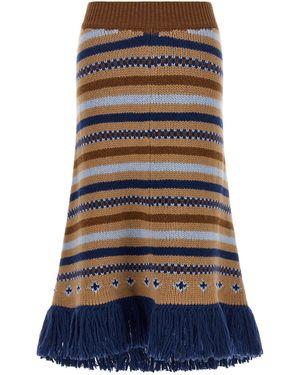 Alanui 'Sweet Winter' Skirt - Black
