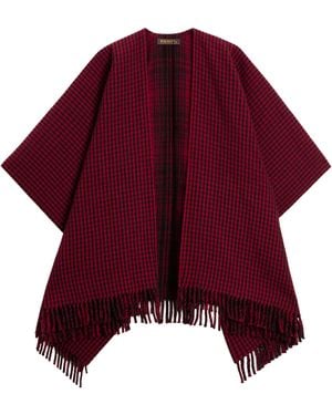 Woolrich Double-Faced Cape - Purple
