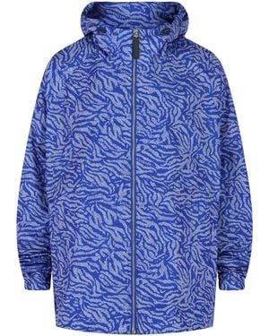Givenchy Hooded Printed Windbreaker - Blue