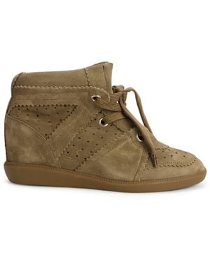 Isabel Marant Sneakers With Wedge Bobby - Brown