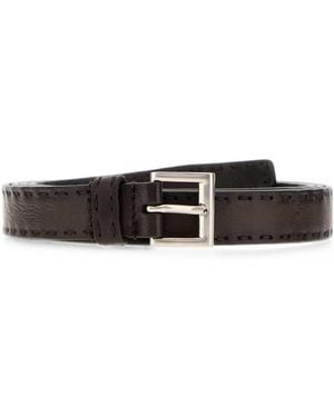 Prada Nappa Leather Belt - White