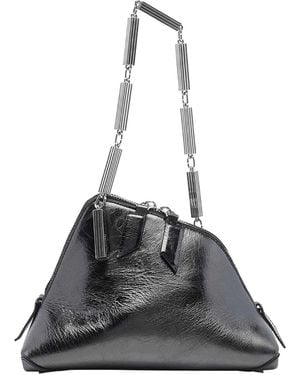 The Attico Dark La Scala Clutch - Black