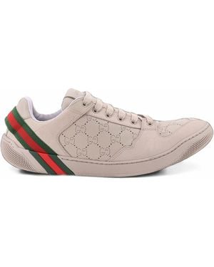 Gucci Perforated Gg Sneakers - Pink
