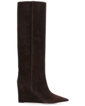 Jimmy Choo Blake Suede Leather Boots - Black