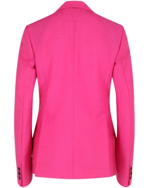 Versace Mohair Blend Blazer - Pink