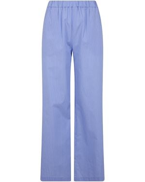 DR. HOPE Elastic Waist Pants - Blue