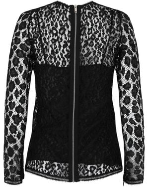 Givenchy Lace Patterned Blouse - Black