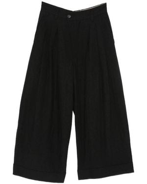 Ziggy Chen Wide-Leg Pants - Black