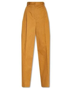 Ferragamo High-Waisted Pants - Yellow