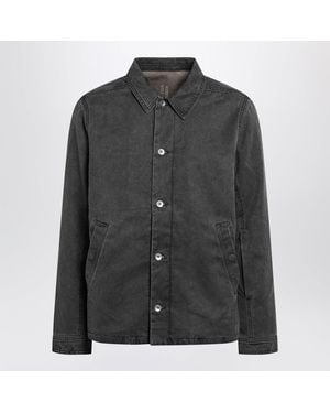 Rick Owens Brad Gravel Cotton Jacket - Black
