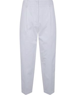 DR. HOPE Elastic Waist Pants - White
