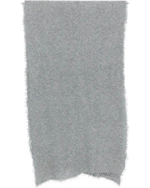 Mirror In The Sky "Lightweight Open Knitted Plain" Cm 80X200 Scarf - Gray