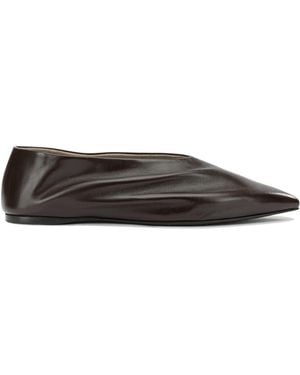 KHAITE "Miriam" Classic Ballet Flats - Gray