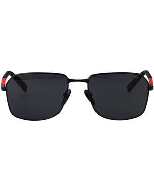 Prada Linea Rossa Metal Sunglasses - Black