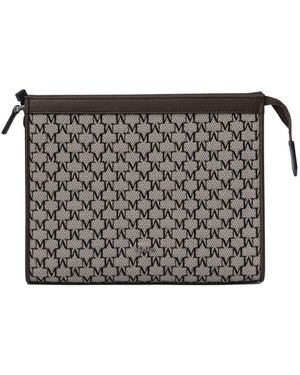 Max Mara Pouch With Removable Chain Strap - Gray