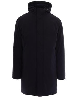 Herno Hooded Water-Repellent Parka - Blue