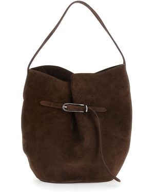 Liffner Crossbody Bag Suede - Brown