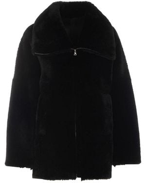 Blancha Fur Jacket - Black