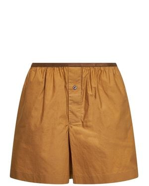 Lemaire Boxer-Like Shorts - Brown