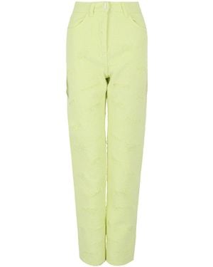 Givenchy Distressed Denim Jeans - Yellow
