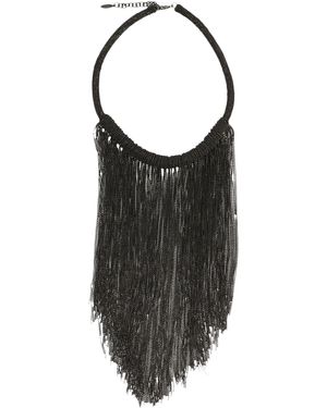 Brunello Cucinelli 'Precious Waterfall' Necklace - Black